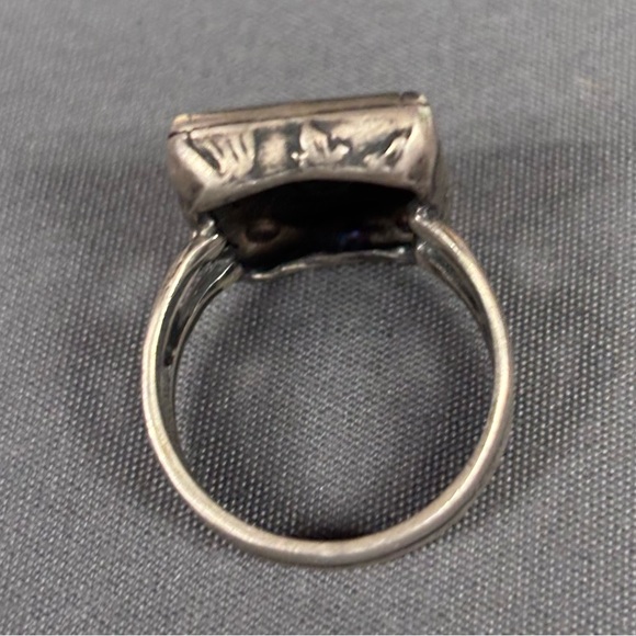 Silpada Sterling Silver Etched Leaf Floral Vine Ring Vintage Retired R1839 Sz 10 - Picture 4 of 4